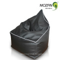 Klassische Bohnenbeutel Sofa schwarz PU Leder Bohnenbeutel Sofa Sitzsack Sektion Sofa